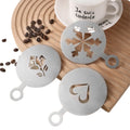 Portable Stainless Steel Coffee Pull Decorating Stencil