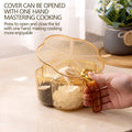 Kitchen Seasoning Storage With Spoon Salt Shaker Spice Box