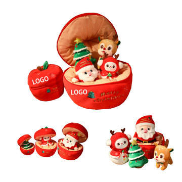 Christmas Festival Doll And Christmas Eve Apple Storage Bag