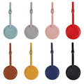 Round Shaped PU Leather Luggage Tags