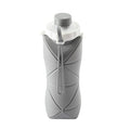 20 Oz. Collapsible Silicone Foldable Water Bottle with Straw