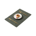 Double-Sided Fabric-Textured Leather Placemat