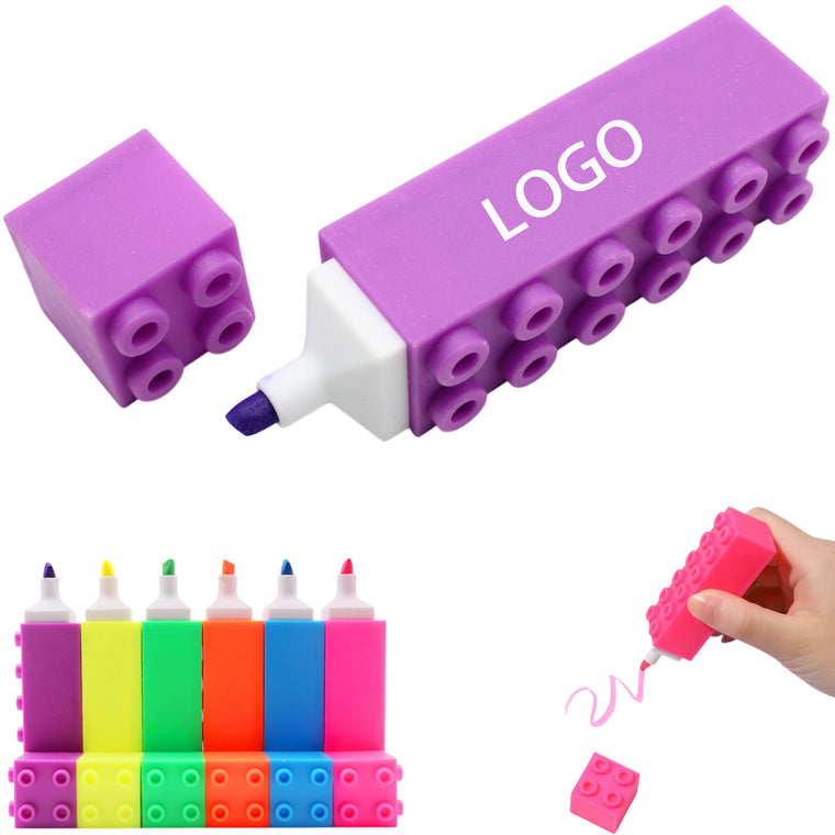 Highlighter Creative Puzzle Block Marker Pen