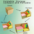 Foldable Sticky Notes Cube Box