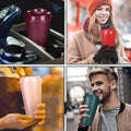 16 oz Reusable Coffee Cups with Lids