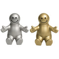 Custom 3.5" Gold Squeezable Smile Face Guy Phone Holder