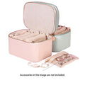 Travel Jewelry Organizer W/8Pcs Clear Velvet Bags for Girls