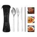 4 in 1 Stainless Steel Flatware Sets with Bag