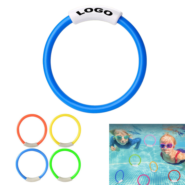 Colorful Swimming Pool Training Rings Set