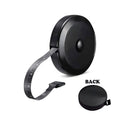 All Black Portable Round Measuring Tape, Retractable Design