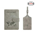 RFID Blocking Passport Holder And Luggage Tag Set