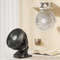 Desktop Wall Desk Clamp USB Charging Clip Fan