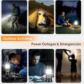 Small Camping Solar Rechargeable Usb Led Flashlight