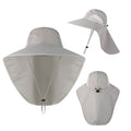 Wide Brim Sun Hat with Neck Flap