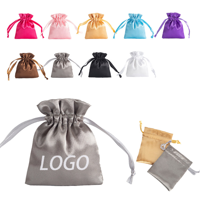 Custom Satin Drawstring Bag
