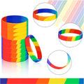 Silicone Rainbow Bracelets