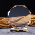 Round Edge Crystal Glass Award