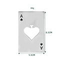 Spade A Bottle Opener With Credit Card Size