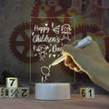 USB Charging Erasable Acrylic Glow-in-the-Dark Message Board