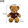 11'' Plush Bear W/Choice Of T-Shirt Color