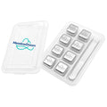 Set of 8 Reusable Square Stainless Steel Whiskey Stone