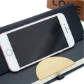 Leather Covered Journal Notebook With Phone Stand