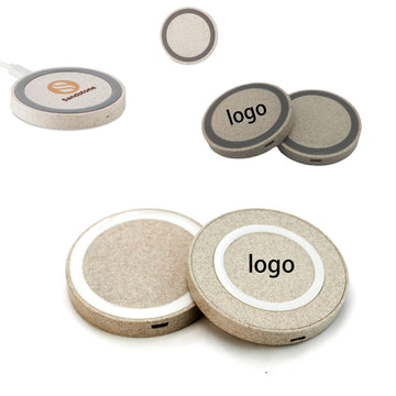 Beige Round Wireless Charger