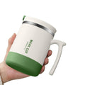 17Oz Stainless Steel Tumbler Office Mugs With Handle And Lid