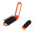 Compact Folding Hair Brush With Mirror