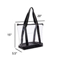 Clear Security Zipper Tote Bag