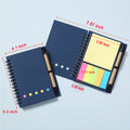 Eco Spiral Notebook With Sticky Pen Set