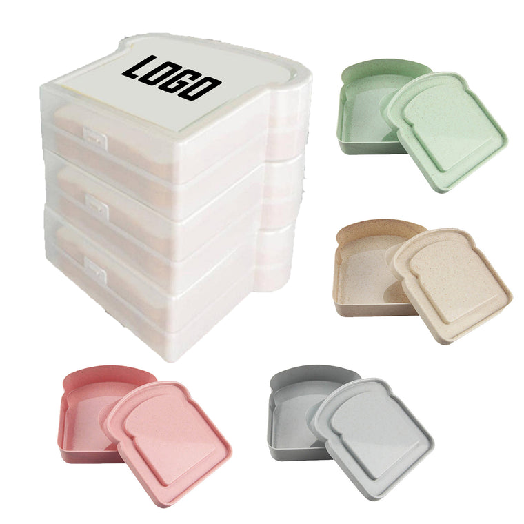 Wheat Straw Toast Shape Lunch Boxes
