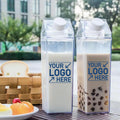 Bpa-Free Portable Reusable Milk Carton-Shaped Juice Bottle