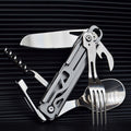 6-In-1 Folding Camping Utensil Set With Corkscrew