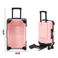 2-In-1 Mini Plastic Clear Suitcase & Phone Stand Luggage Box