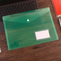 Transparent Plastic Folder With Label Pocket
