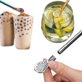 Stainless Steel Straw Spoon With Filter