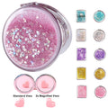 Folding Double-Sided Glitter Mirror