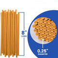 100 Pieces 8-inch Eco-friendly Sugarcane Material Straws