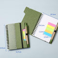 Spiral Notebook With Sticky Pen And Ruler