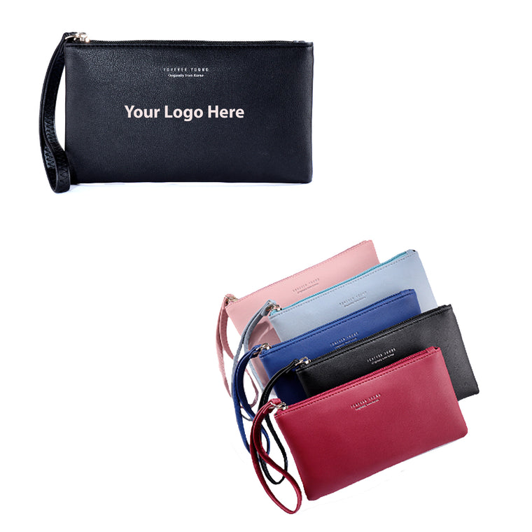 Long Zipper Wallet With Wrist Strap