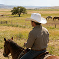Western Cowboy Hat Curled Brim