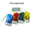 3 LED Manual Push Power Emergency Lighting Flashlight