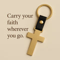 Custom Cross Metal Keychain