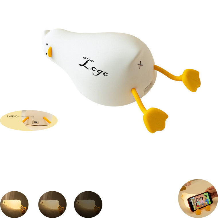 Lying Flat Duck Cute Night Light