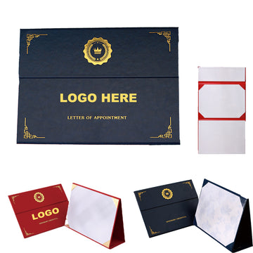 A4 Pearlescent Leather Certificate Cover