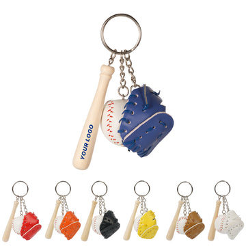 Baseball 3-In-1 Keychain