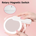 Usb Charging Led Mirror With Swivel Handle