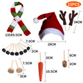 Snowman Dress-Up Set Of 15 Pcs / Christmas Prop Kit