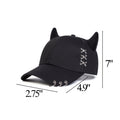 Safety Pin Metal Ring Baseball Cap